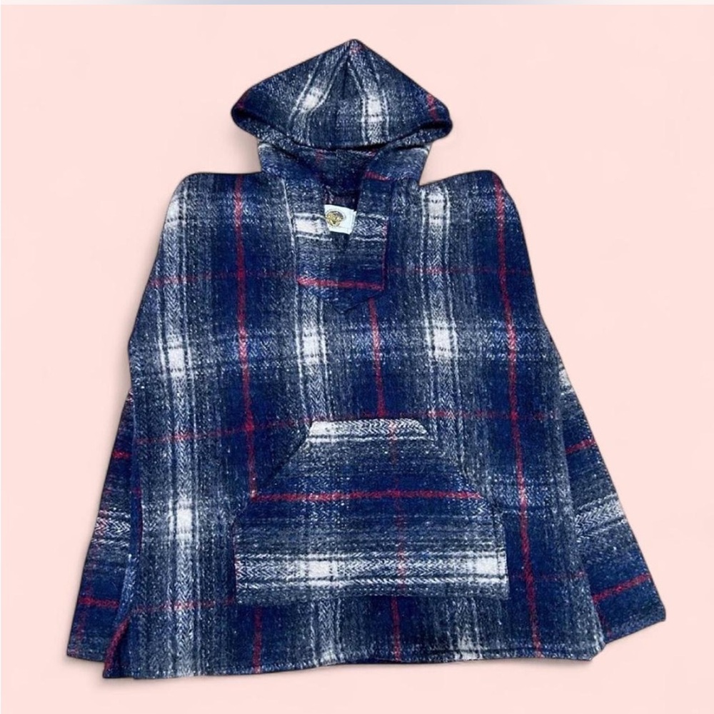 Earth Ragz Vintage Poncho Adult S | Boho Rastafari Pullover Hoodie Festival